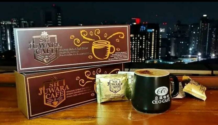 Kopi SH Juwara Cafe 4 in 1 dengan Ganoderma